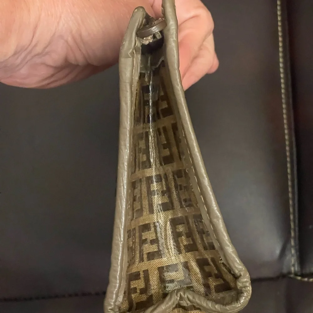 Fendi Coated Canvas Clutch